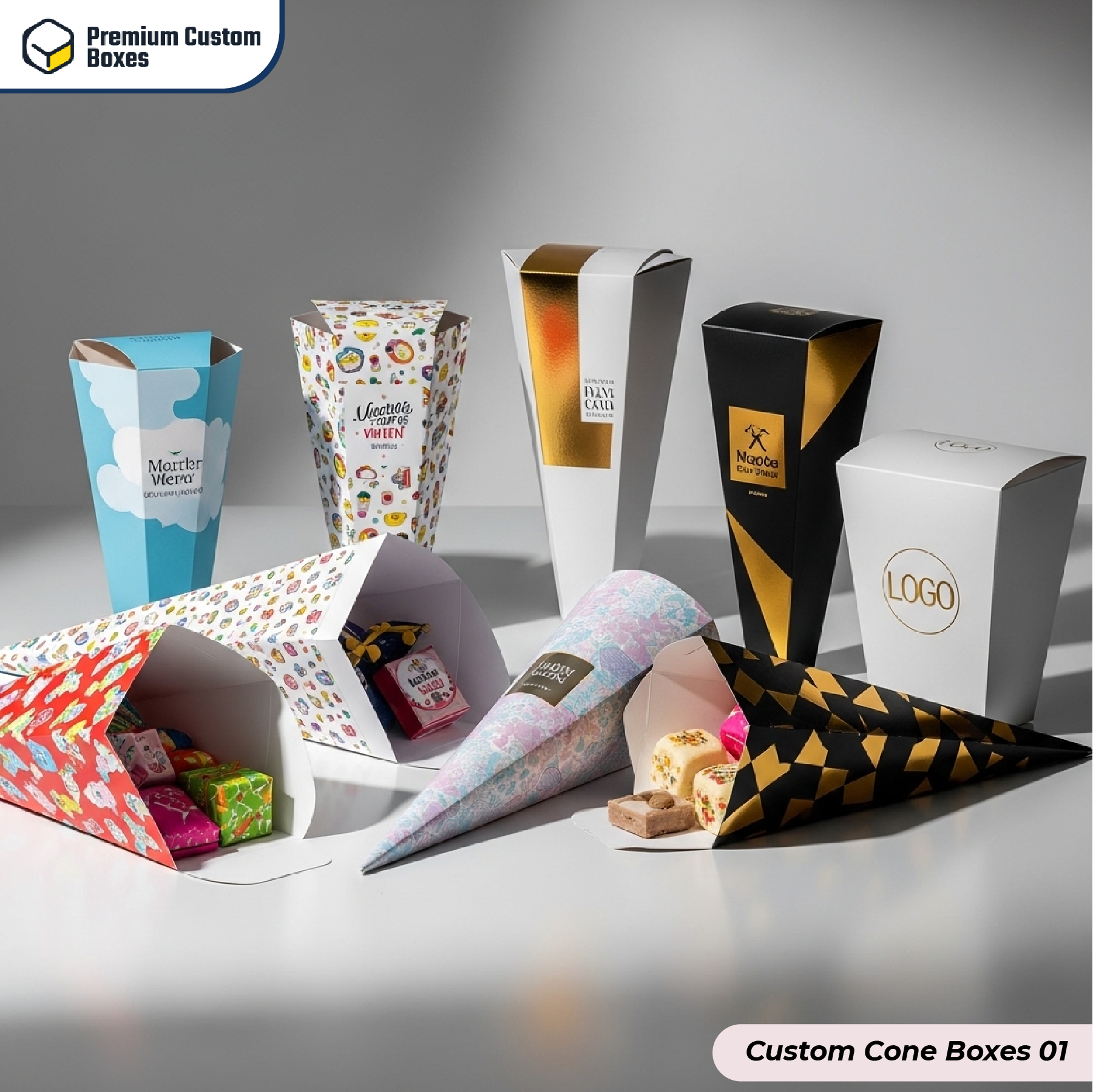Custom Cone Boxes