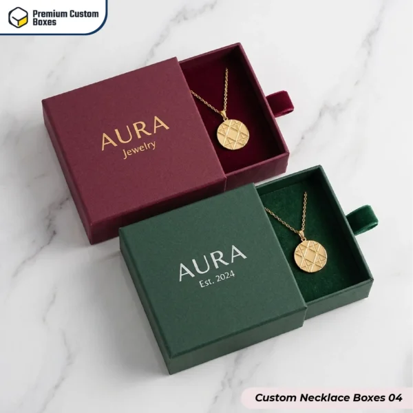 custom printed necklace boxes