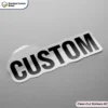 Clear Cut Stickers With Logo