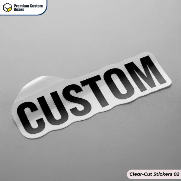 Clear Cut Stickers With Logo