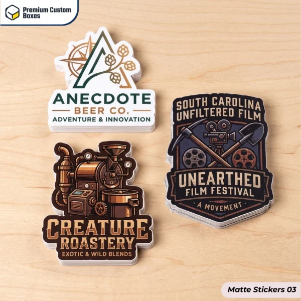 Custom Printed Matte Stickers