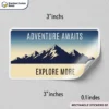 RECTANGLE STICKERS WITH LOGO