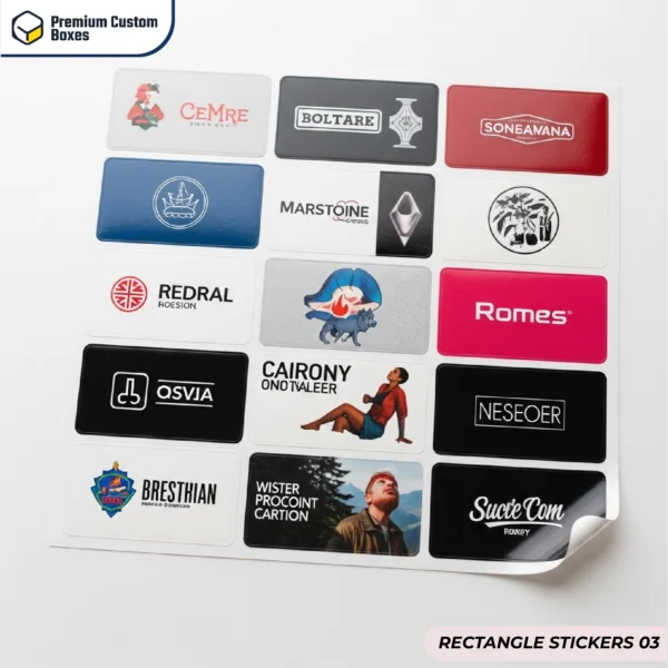 PRINTED RECTANGLE STICKERS