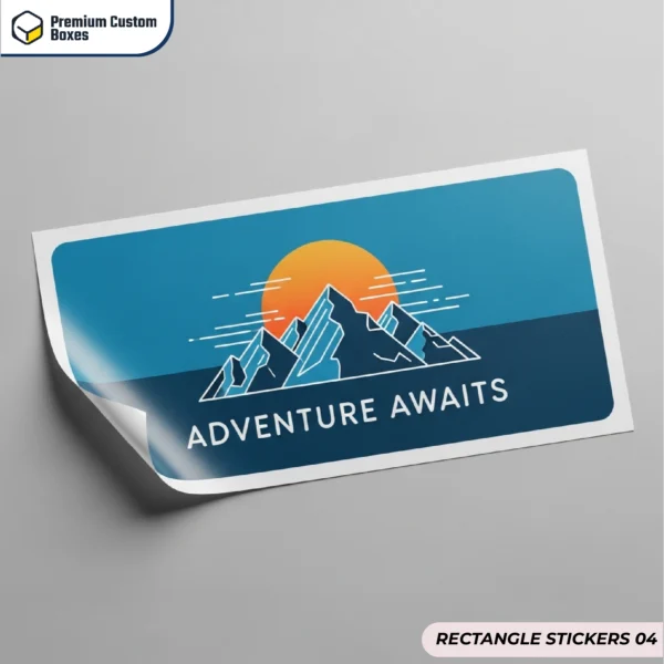 CUSTOMISED RECTANGLE STICKERS IN BULK