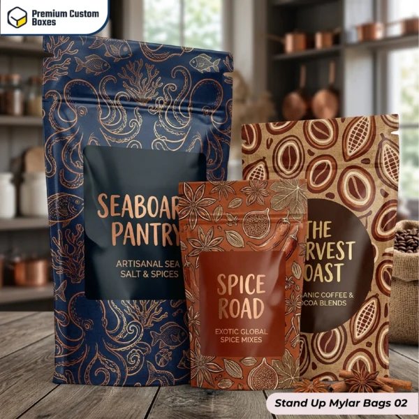 Stand Up Mylar Bags With Logo
