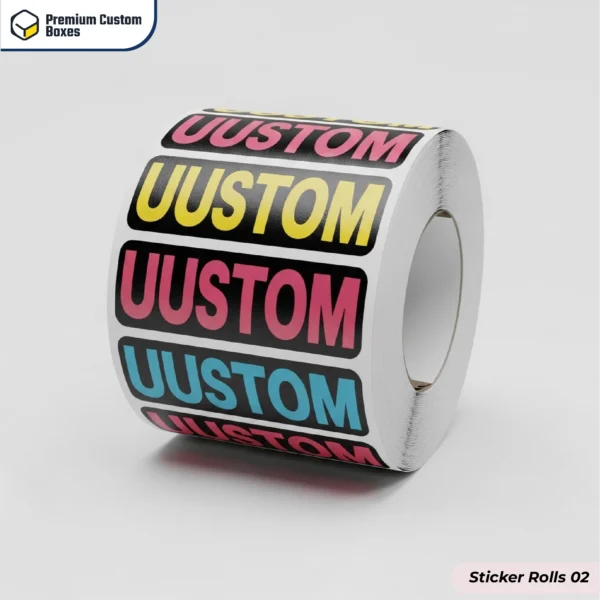 Sticker Rolls With Logo