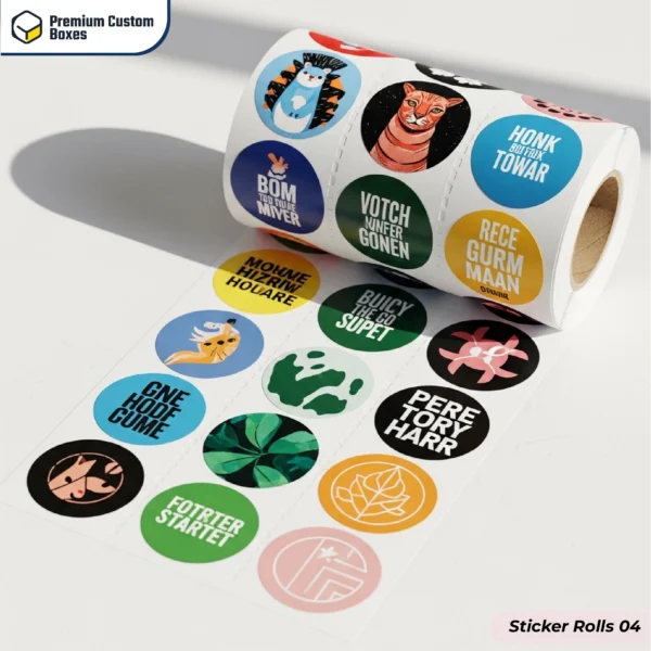 Custom Sticker Rolls In bulk