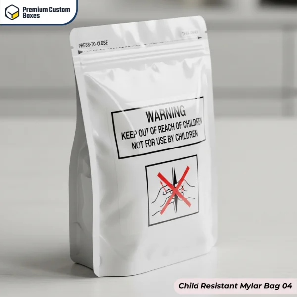 Custom Child Resistant Mylar Bags Wholesale UK