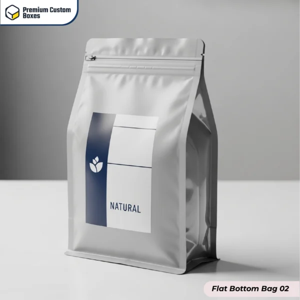 Custom Flat Bottom Bags With Logo