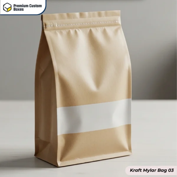 Custom Kraft Mylar Bags With Logo