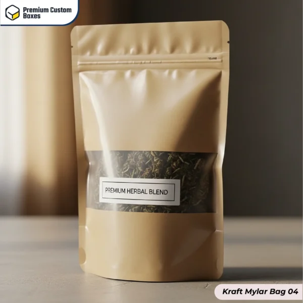 Custom Printed Kraft Mylar Bags