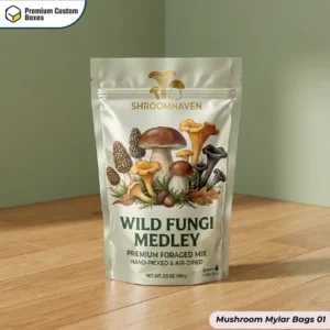 Custom Mushroom Mylar Bags Wholesale