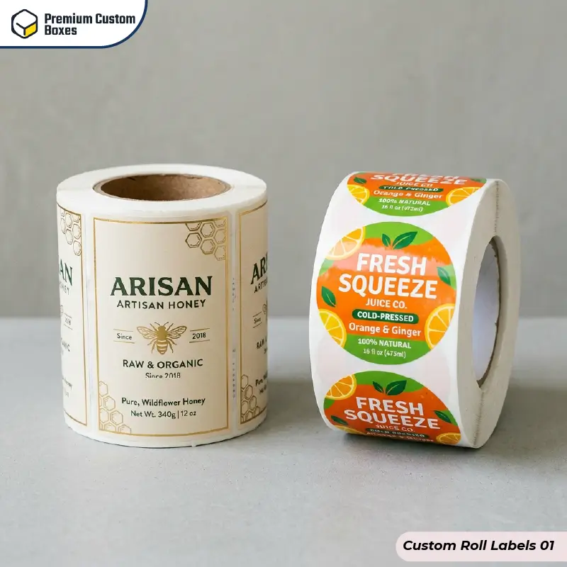 Custom Roll Labels With Logo