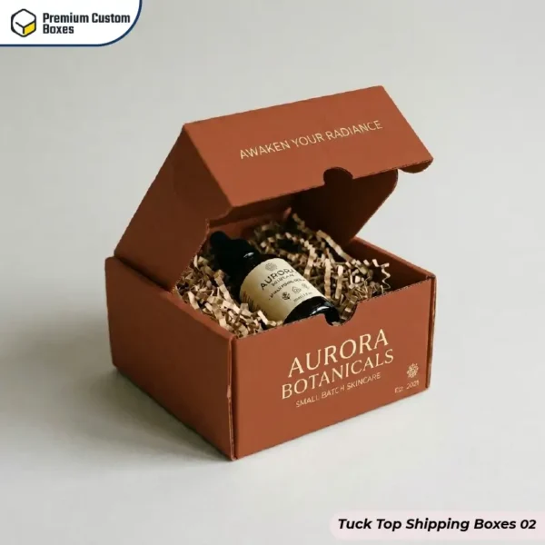 Tuck Top Shipping Boxes With Logo