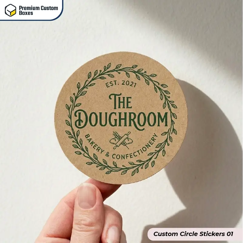 Custom Circle Stickers With Logo