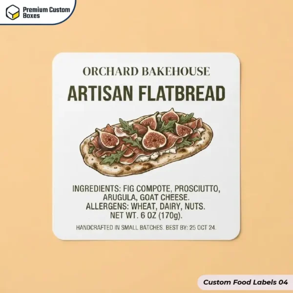 Custom Printed Food Labels UK
