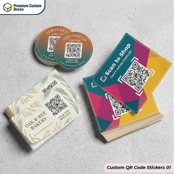 Custom QR Code Stickers Wholesale