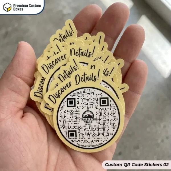 Custom QR Code Stickers Wholesale With Logo