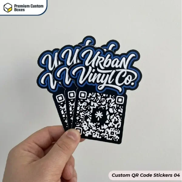 Custom Printed QR Code Stickers
