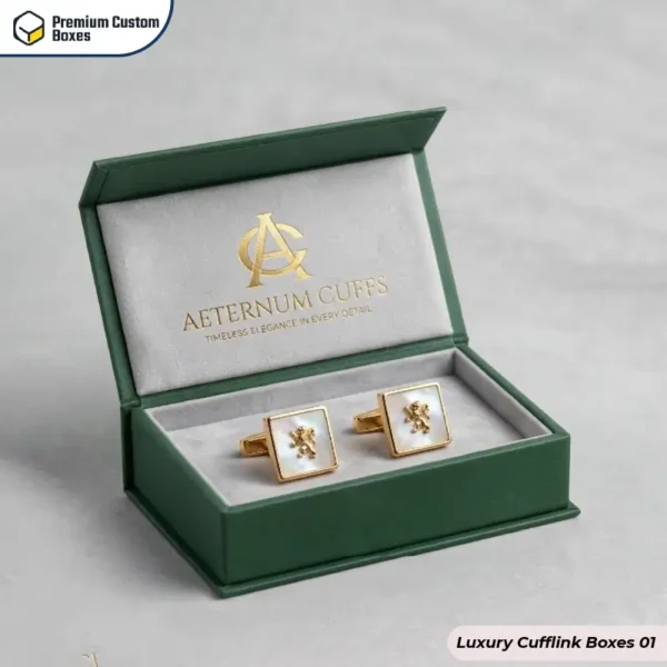 Custom Printed Luxury Cufflink Boxes USA