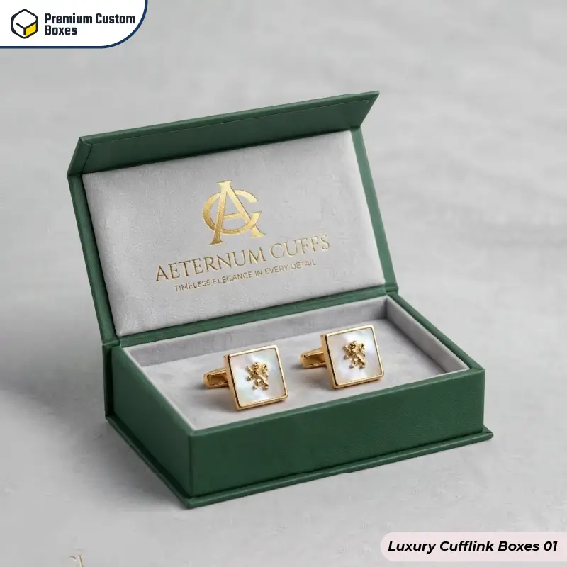 Custom Luxury Cufflink Boxes