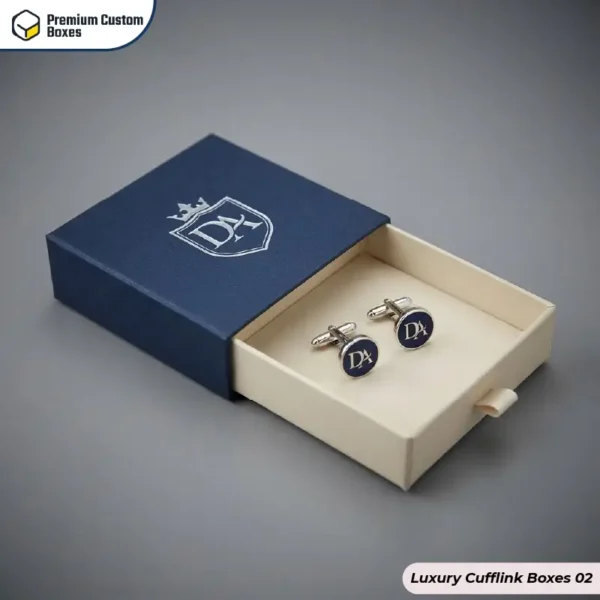 Printed Luxury Cufflink Boxes Wholesale