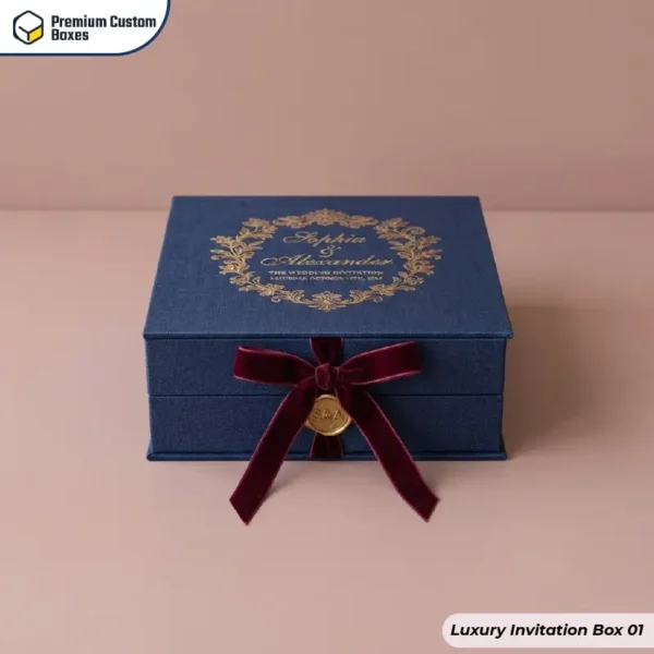 Custom Printed Luxury Invitation Boxes UK