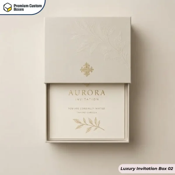 Custom Luxury Invitation Boxes Wholesale