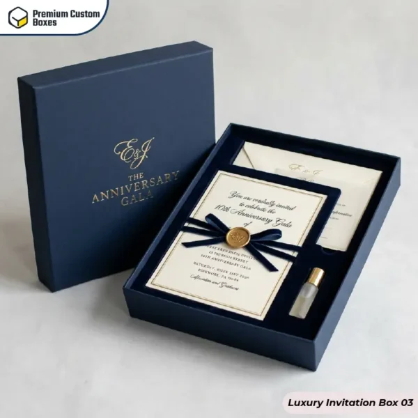 Custom Luxury Invitation Boxes With Logo