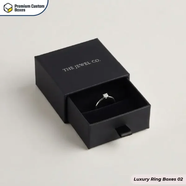 Custom Printed Luxury Ring Boxes Wholesale