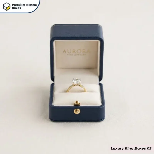 Custom Printed Luxury Ring Boxes With Logo