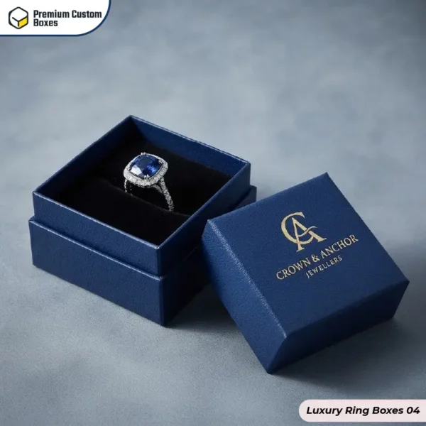 Customised Printed Luxury Ring Boxes