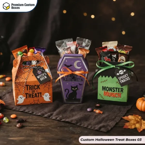 Custom Halloween Treat Boxes Wholesale