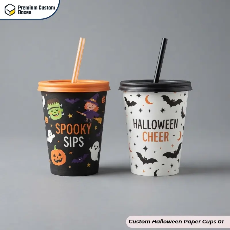 Custom Halloween Paper Cups