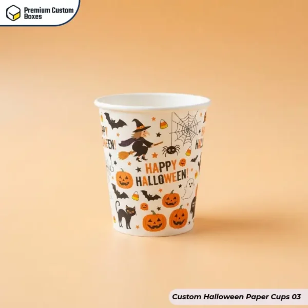 Custom Printed Halloween Paper Cups Wholesale