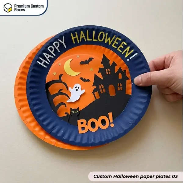 Custom Halloween Paper Plates With Logo