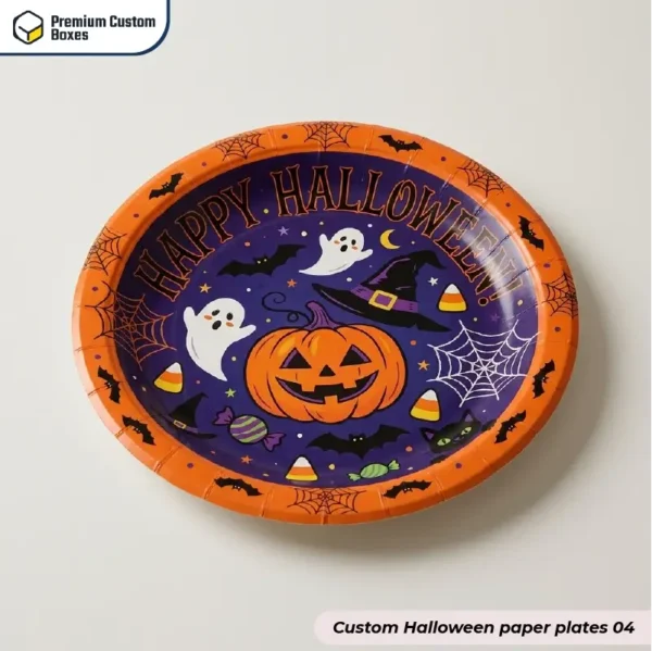Custom Printed Halloween Paper Plates