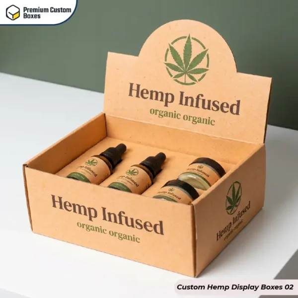 Custom Hemp Display Boxes Wholesale