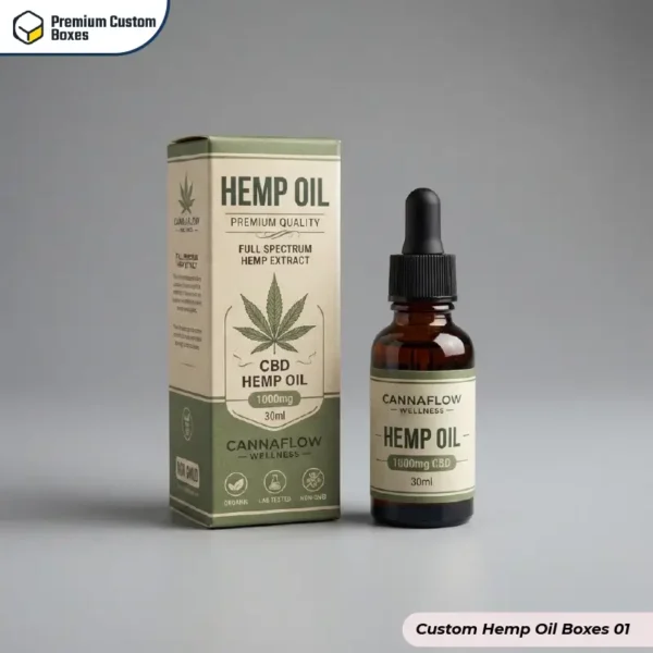 Custom Hemp Oil Boxes Wholesale