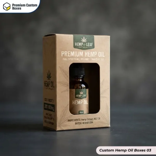 Custom Prnted Hemp Oil Boxes