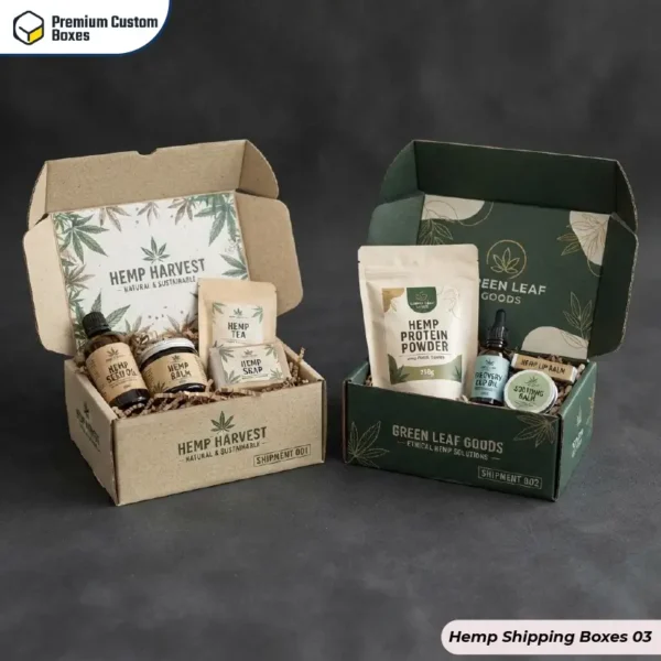 Custom Hemp Shipping Boxes Wholesale